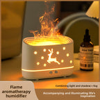 Creative Flame Simulation Humidifier with Aroma Diffuserr